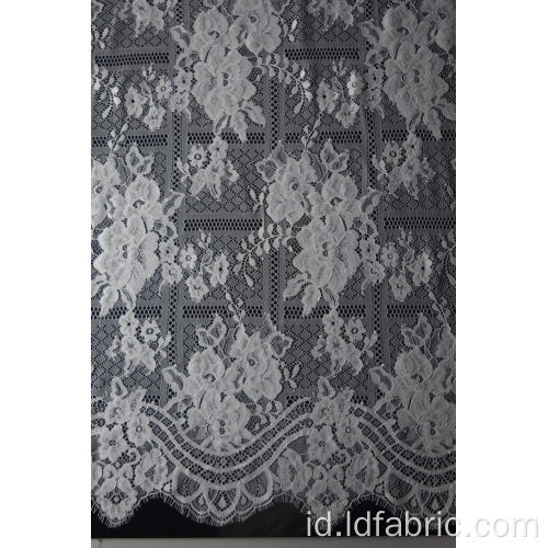 Desain Fashion 100% Nylon Panel Lace Fabric